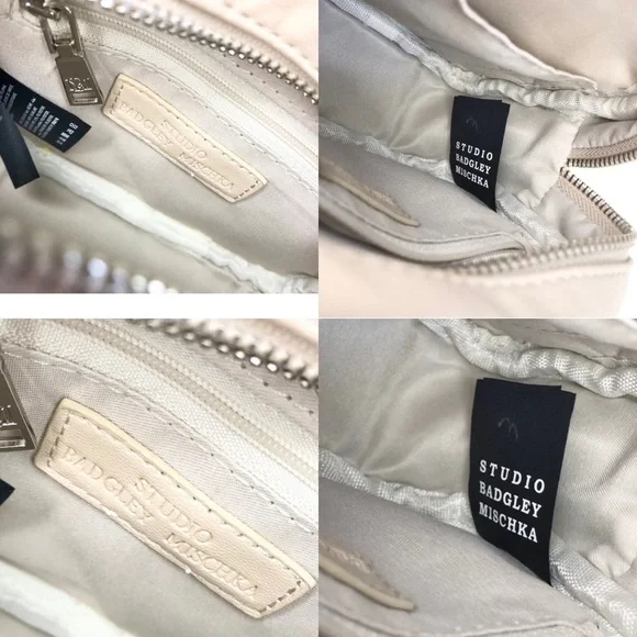 Badgley Mischka Quilted Crossbody Mini Bag with Silver-Tone Studs - Picture 5 of 16